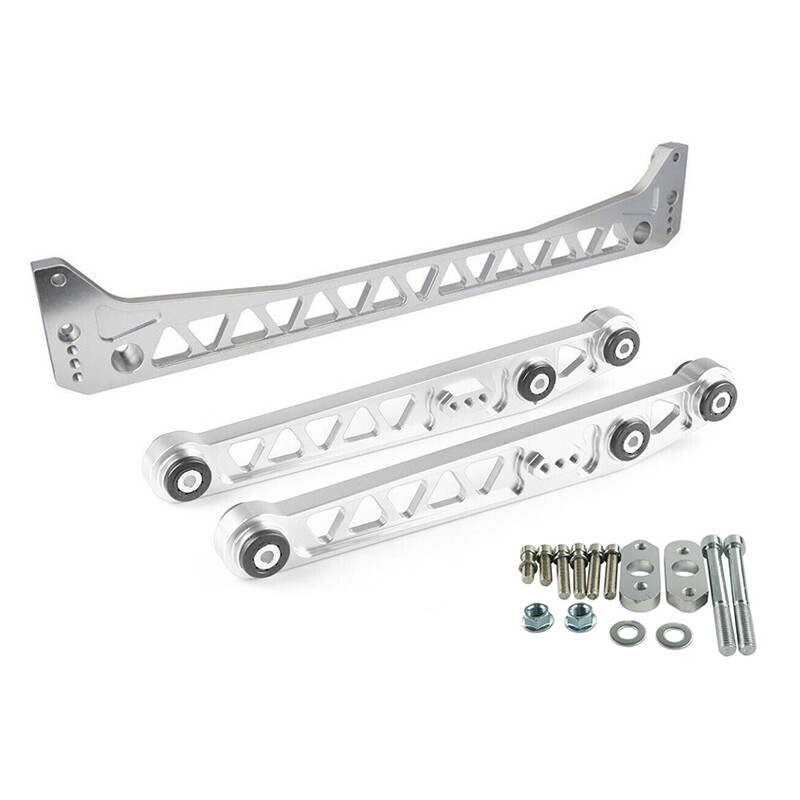 Rear Suspension Lower Control Arm + Subframe Brace Kit For 96-00 Honda Civic EK