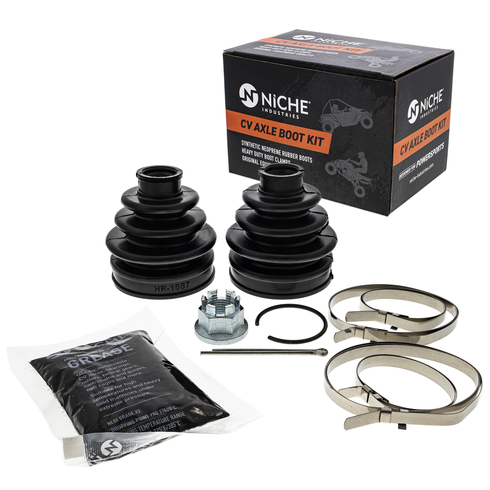 NICHE Front CV Axle Boot Kit for Honda foreman 500 Rincon 650 680 44230-HN8-A41