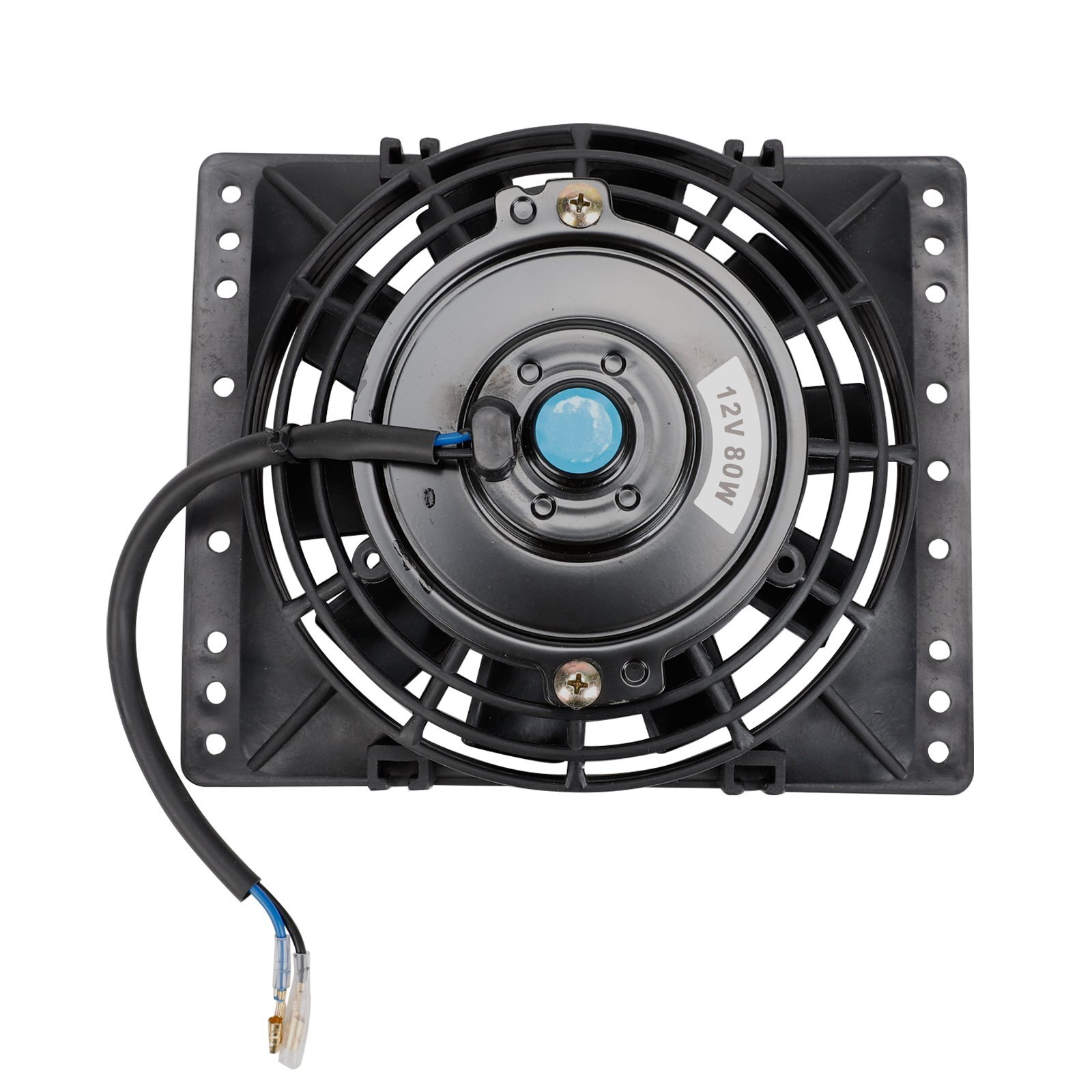 6”Slim Push Pull Electric Cooling Fan 650CFM Radiator Mount Kit Universal Black
