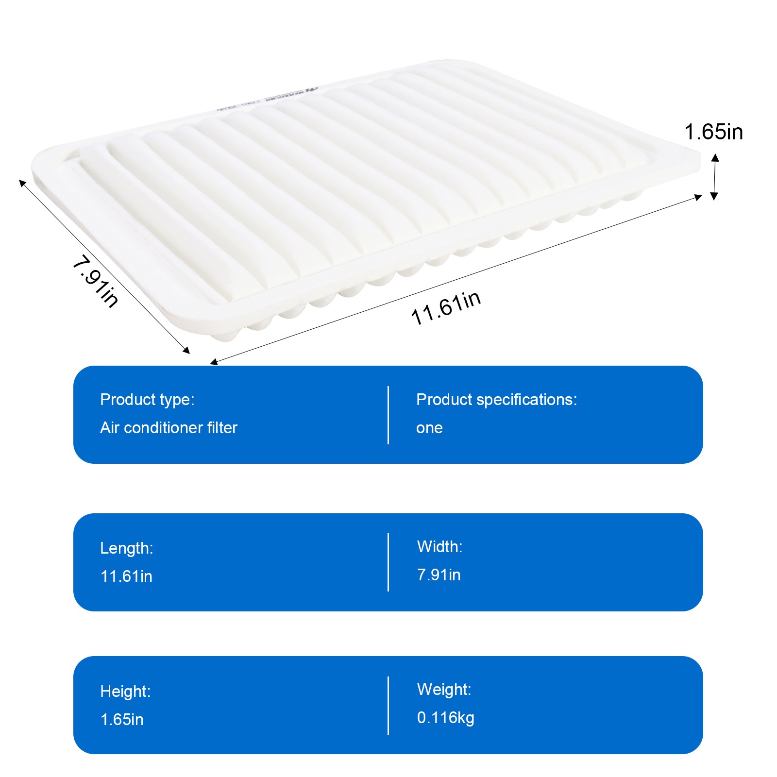 Cabin & Engine Air Filter Kit 17801-0H050 For Toyota Camry Venza 4 cylinders