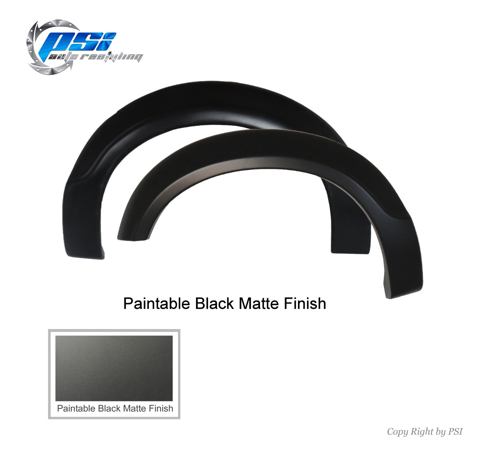 OE Style Fender Flares Fits Ford F-250, F-350 Super Duty 08-10 Paintable Finish