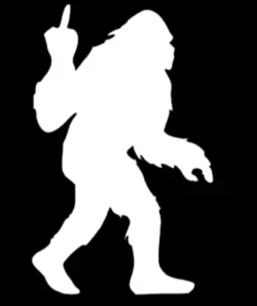 Sasquatch Bigfoot F**k Off Funny DieCut Vinyl Window Decal Sticker Car Truck