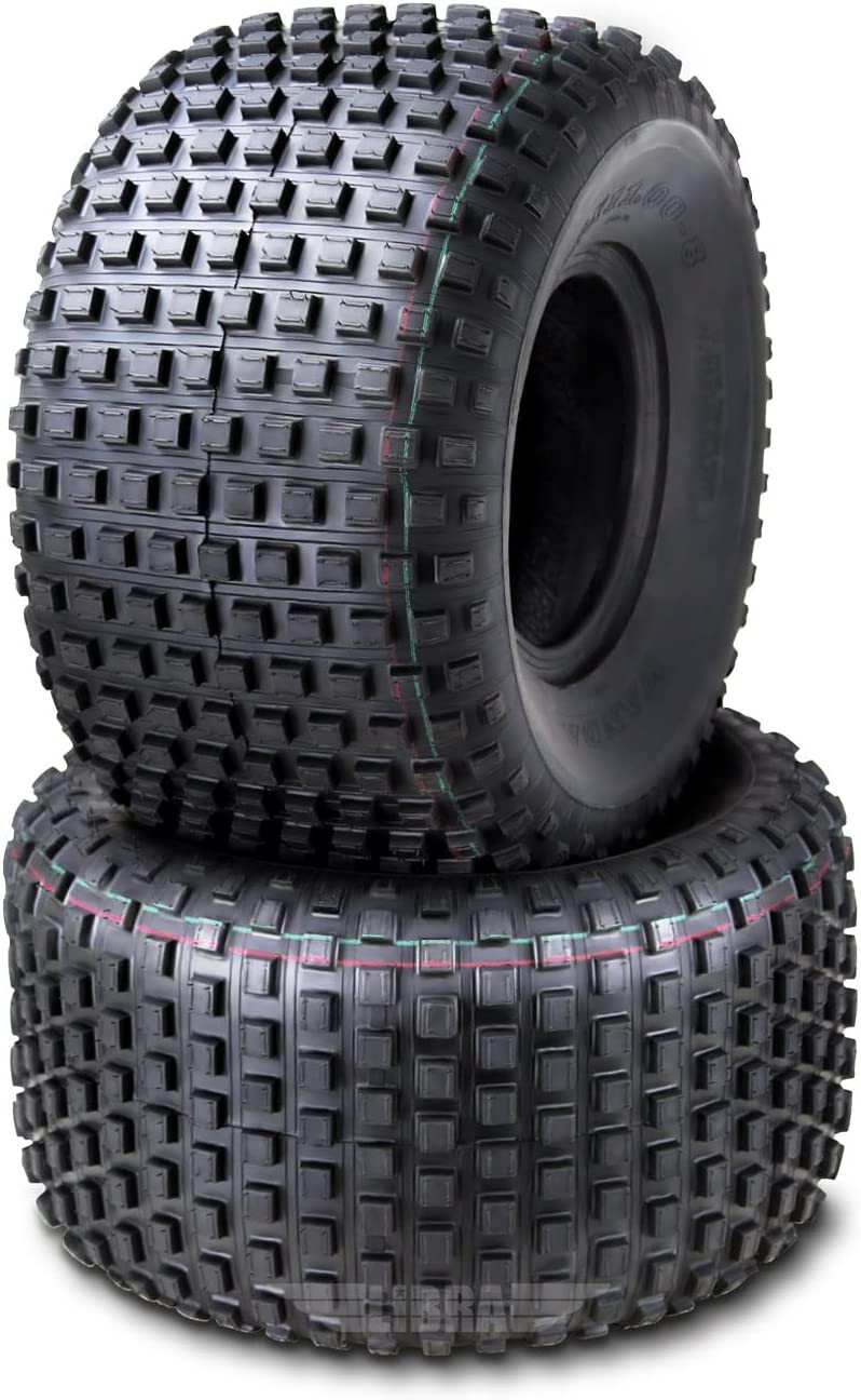 2 WANDA 22X11-8 ATV Tires 22x11x8 4PR 10032 Knobby Warranty Fast Shipping