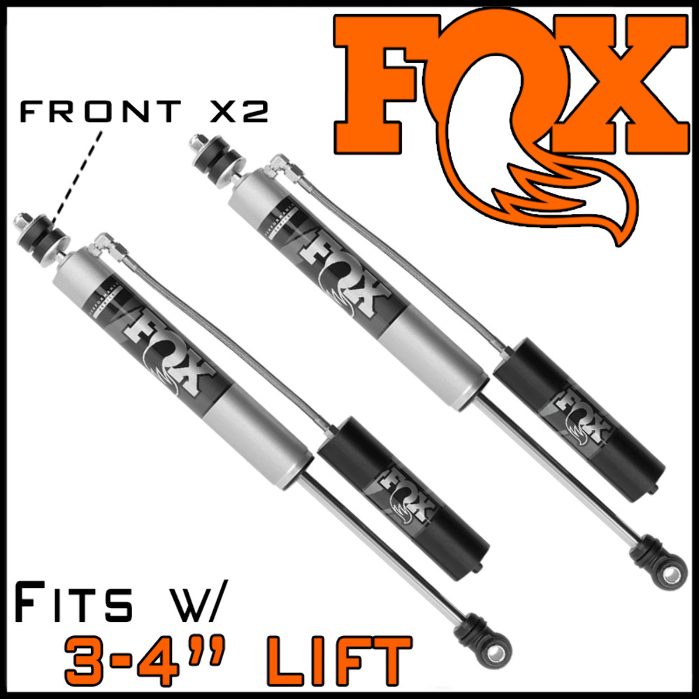 FOX 2.0 Performance Front Reservoir Shocks fit 2014-26 Ram 2500 3500 w/3-4″ Lift