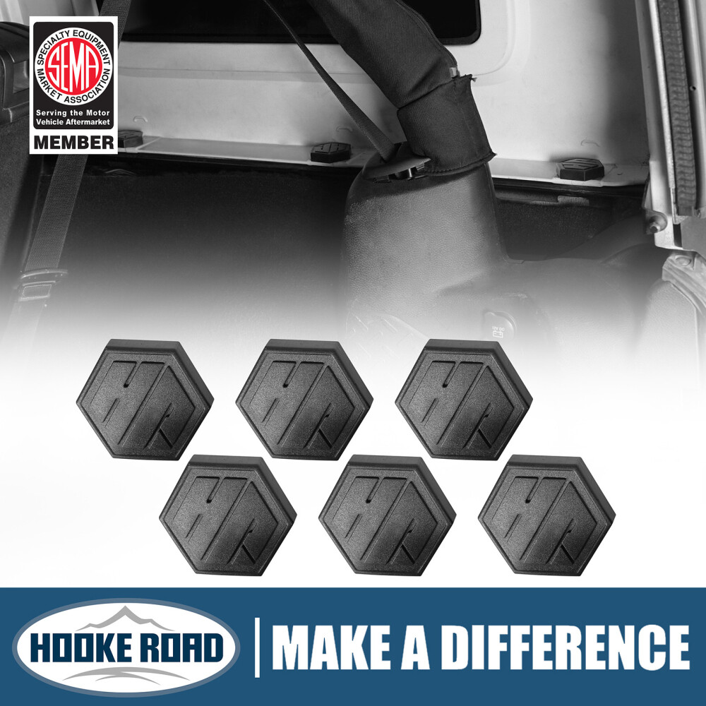 Hooke Road Quick Removal Fastener Thumb Screw For Jeep Wrangler JK JL 2007-2026