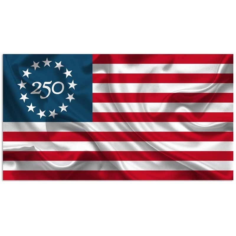 American Flag 250 250th Anniversary Sticker Betsy Ross USA Vinyl Patriotic Decal