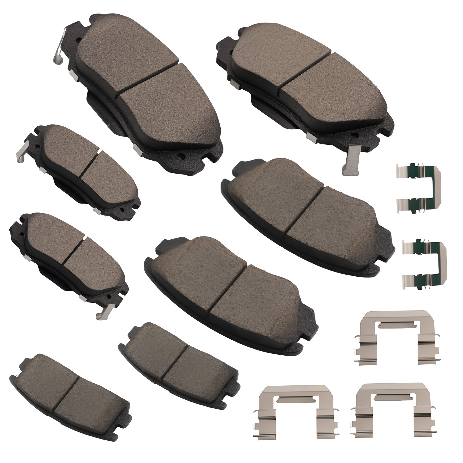 Front&Rear Ceramic Brake Pads Kit for Chevrolet Equinox GMC Terrain 2010-2017