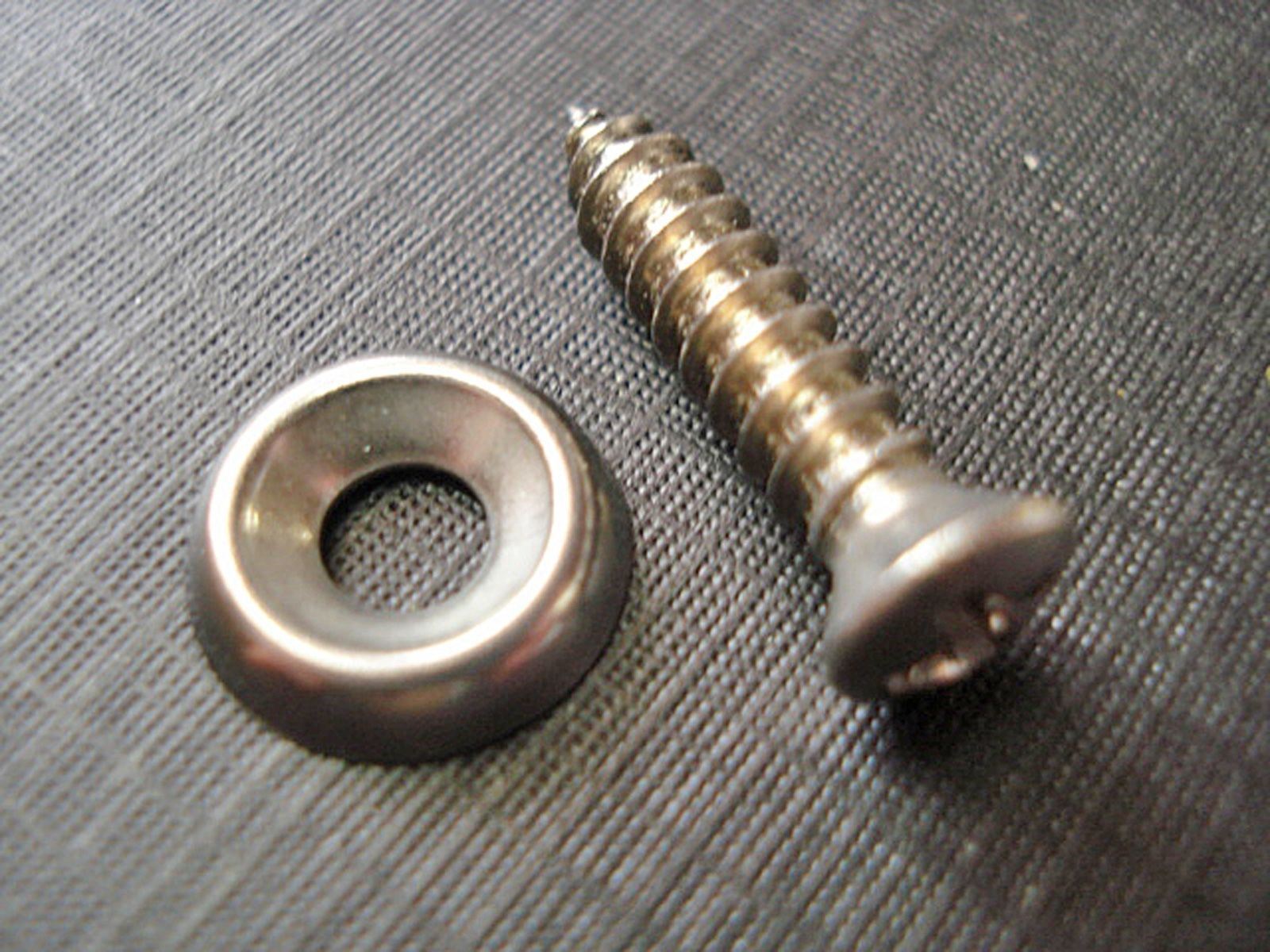 Chevy Cadillac #8 x 3/4″ with #6 phillips oval cup washer screws stainless GM