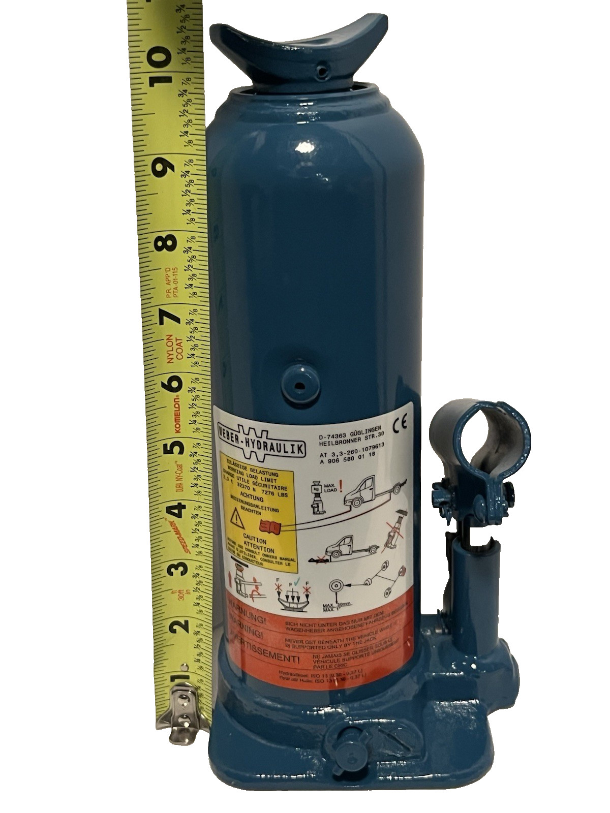NEW Mercedes-Benz Sprinter 3500 Bottle Jack – (9065800618) 3.5 Ton Free Ship
