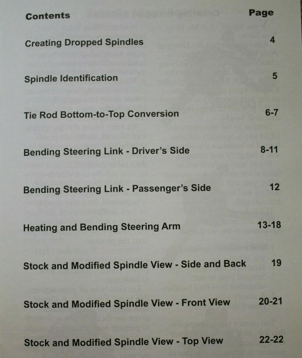 ID Guide & How To 1929-1948 FORD SPINDLE Guide Dropped Hot Rod sCtA FLAThead vtg