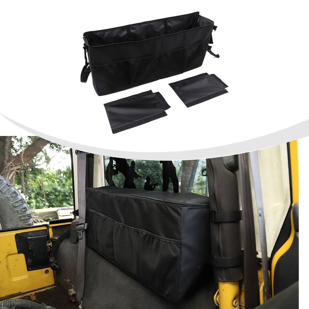 Left Side Rear Cargo Trunk Organizer Storage Bag for 1997-2006 Jeep Wrangler TJ