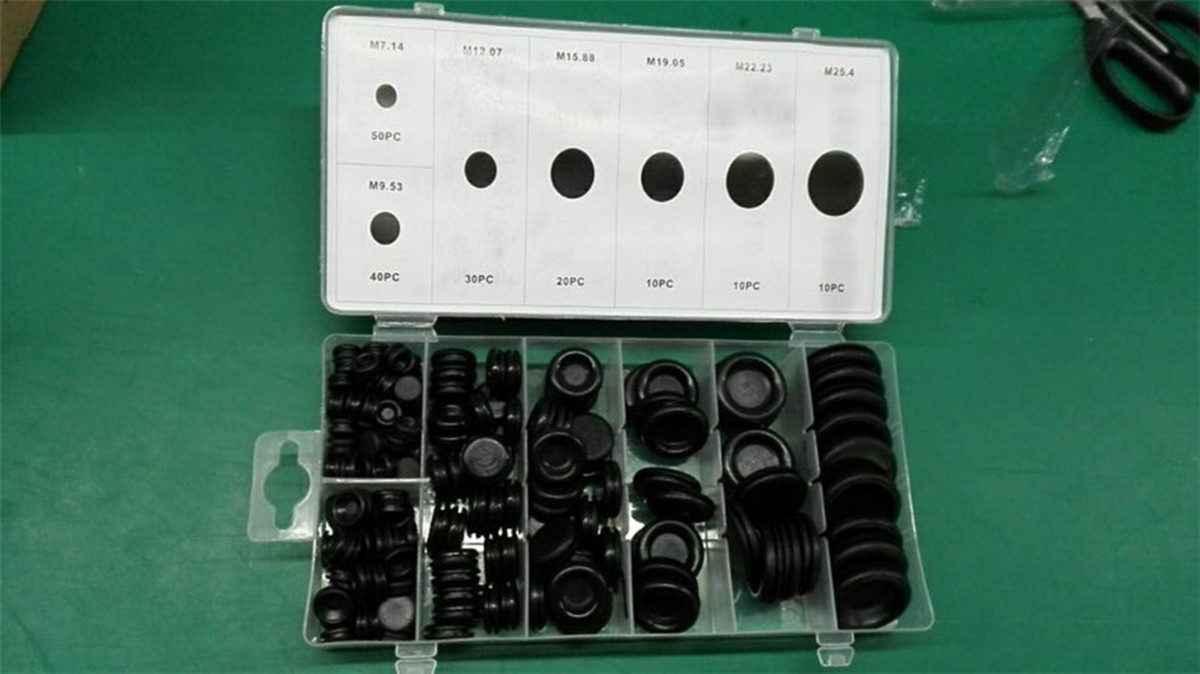170Pcs Rubber Hole Plug Grommet Firewall Electrical Wire Gasket Assortment Set