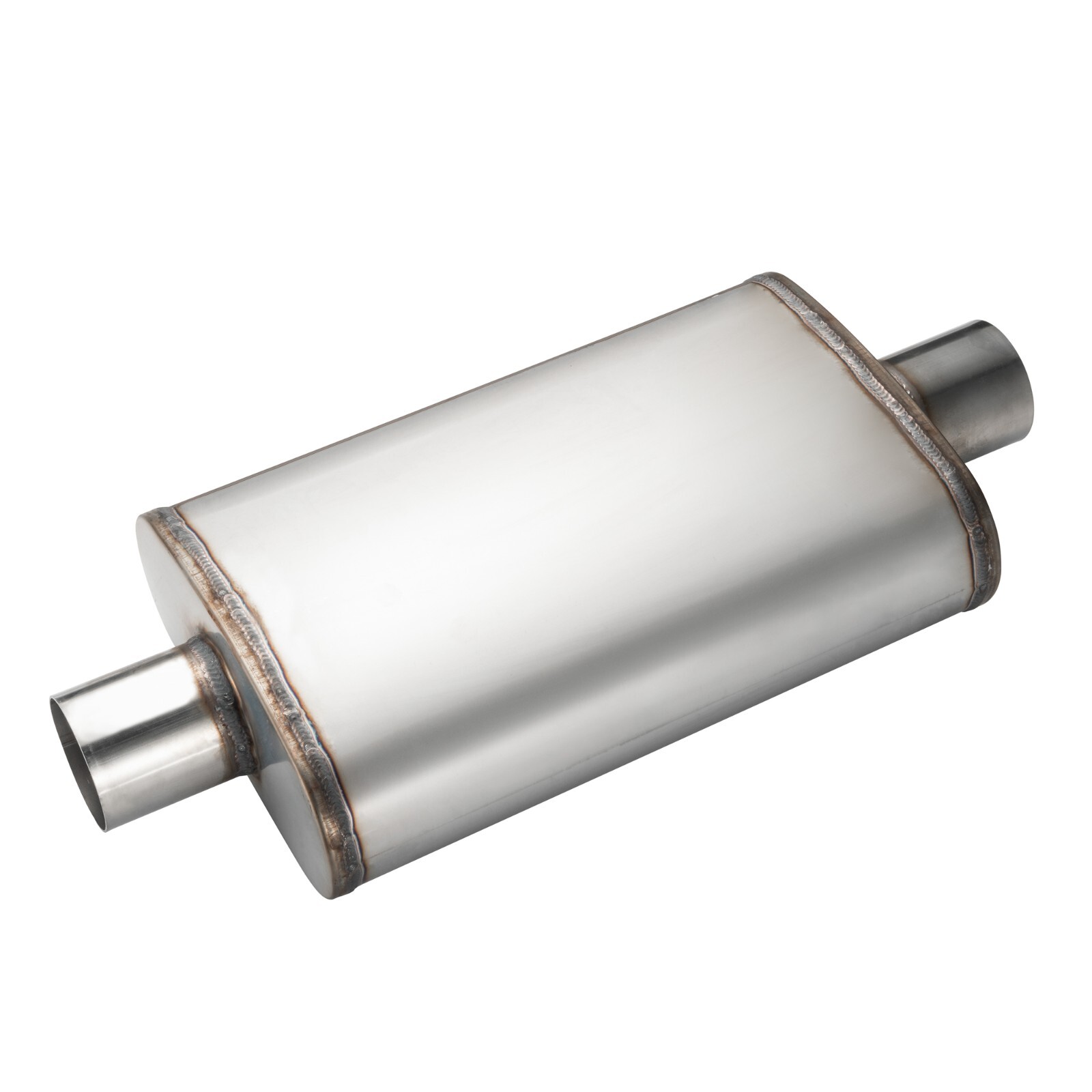 Muffler 2.5″ Center In / 2.5″ Center Out Moderate Sound Original Color