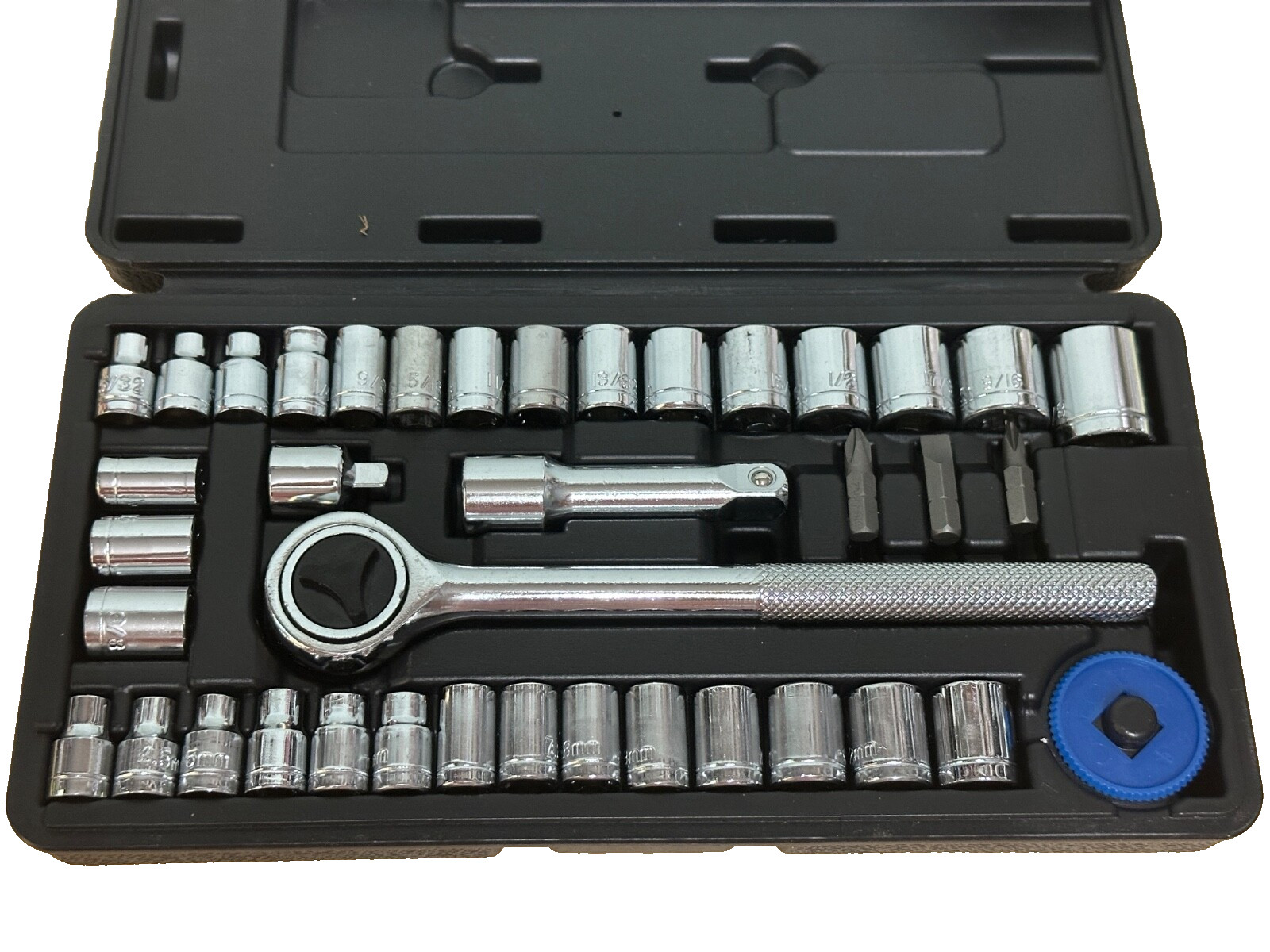 Ultra Steel 40 Piece 1/4 Inch & 3/8 Inch Drive Socket Set UJ75041S New