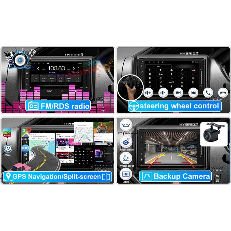 7″ 4+64GB Toyota Tundra 2000-2006 Car Radio Android 15 Apple CarPlay 2DIN GPS