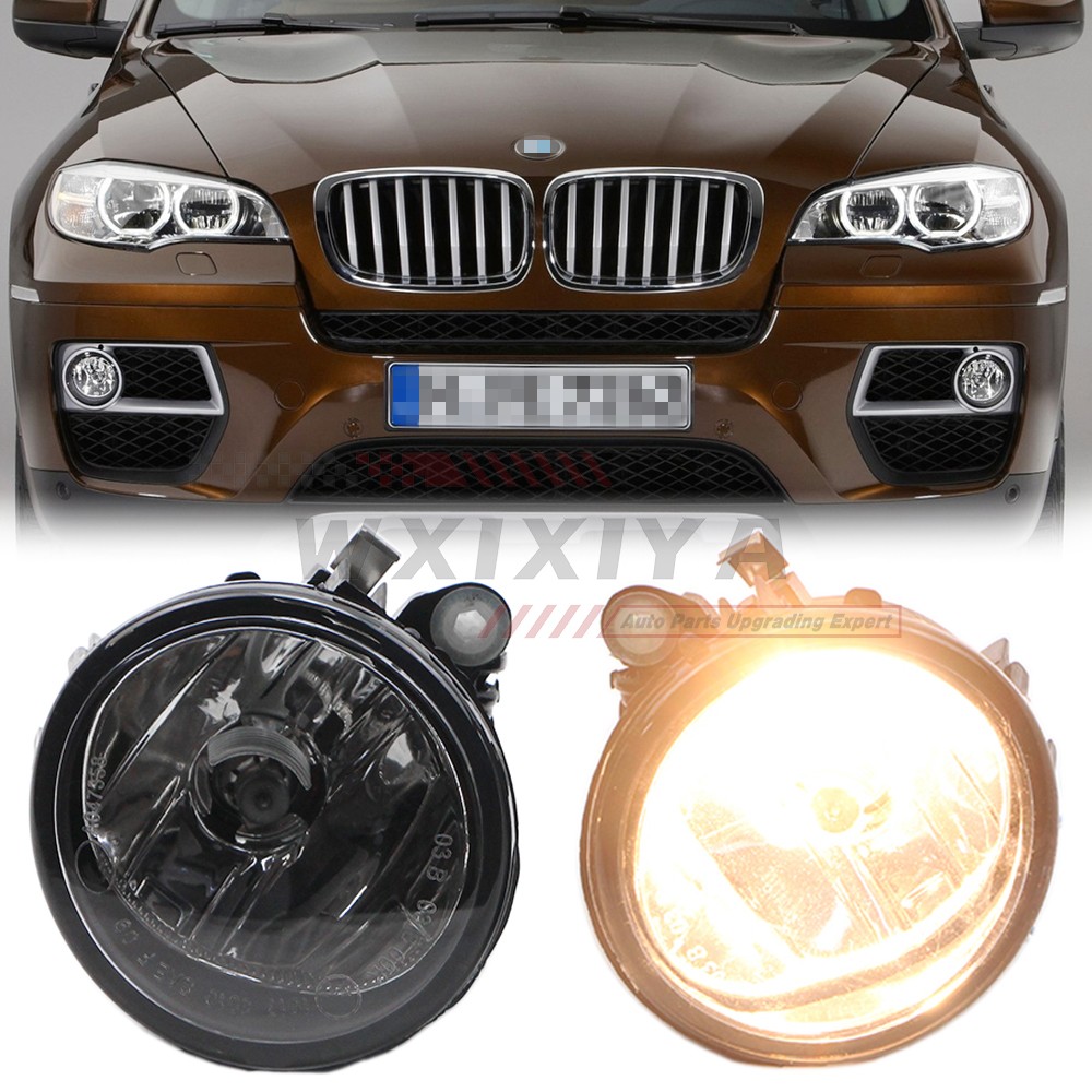2Pcs Fog Light for BMW X6 E71 E72 2013 2014 Front Bumper Lamp Foglight w/ Bulb