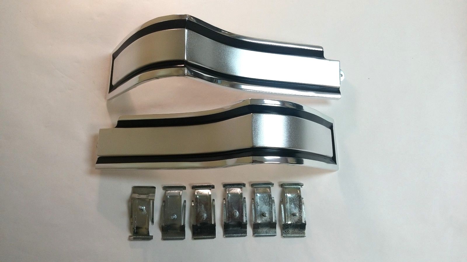 1965 Impala Caprice Rear Panel Trunk Quarter Wrap Corner Cove Trim Molding