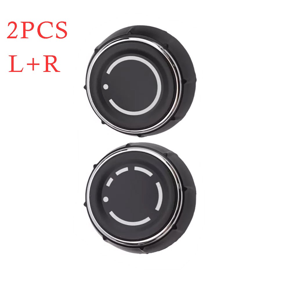 2Pcs Radio Knob L+R For Porsche 981/991 Boxster/Cayman/Carrera/Cayenne/Panamera