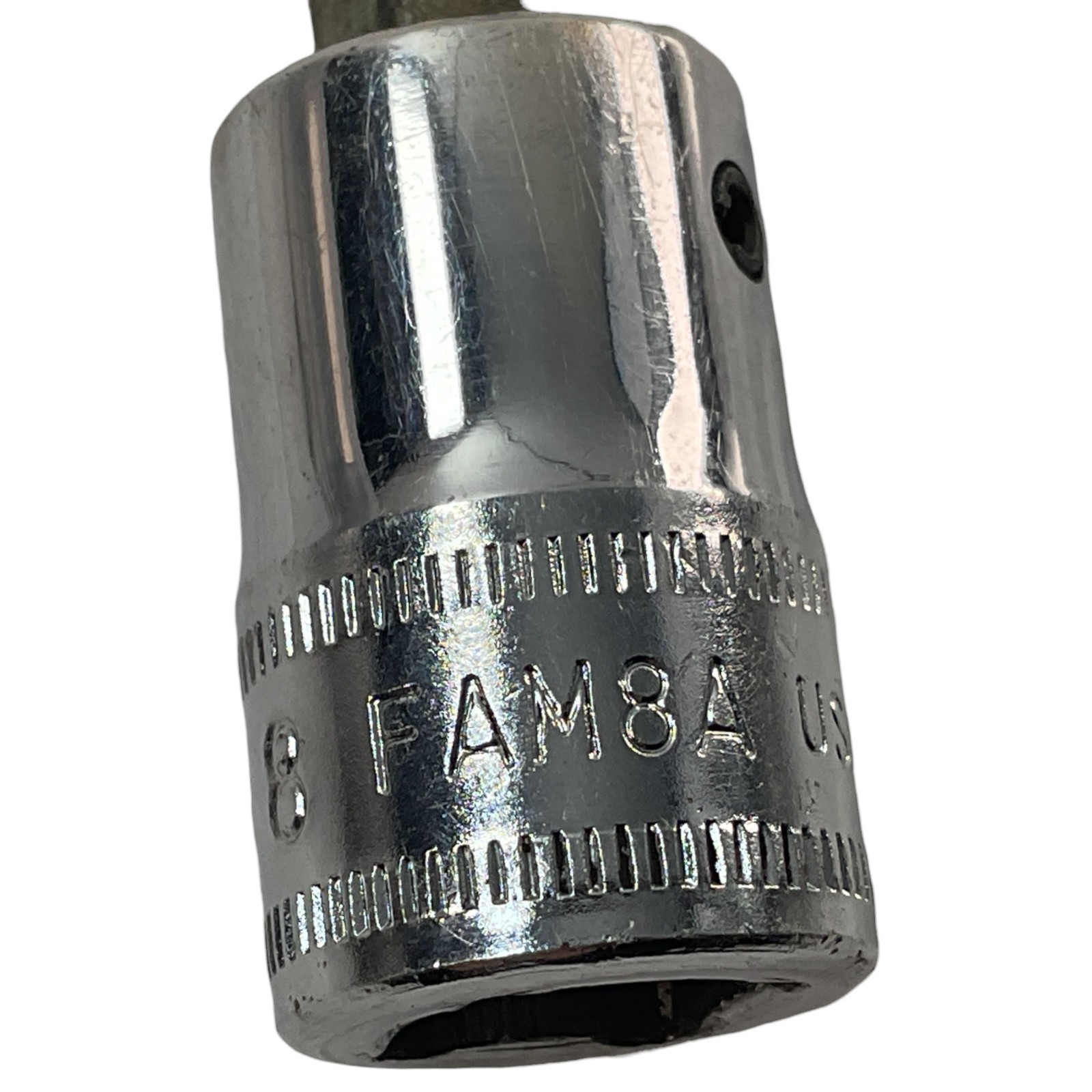 Snap-on Hex Bit Socket 8mm 6 Point 3/8″ Drive FAM8A Sold As Pictured Mechanic