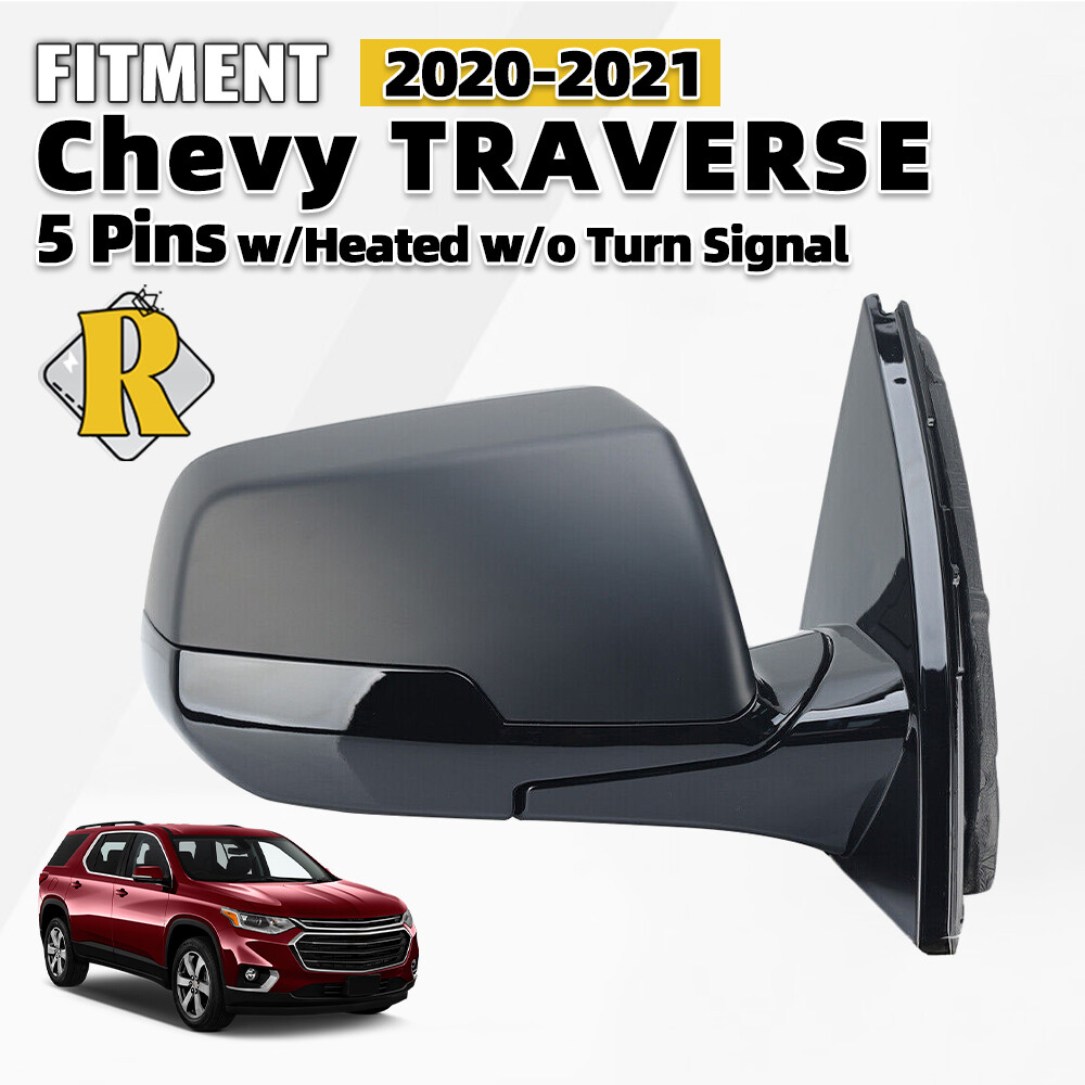 2020-2021 Chevy Traverse Front Passenger Side Exterior View Mirror W/Heated 5Pin