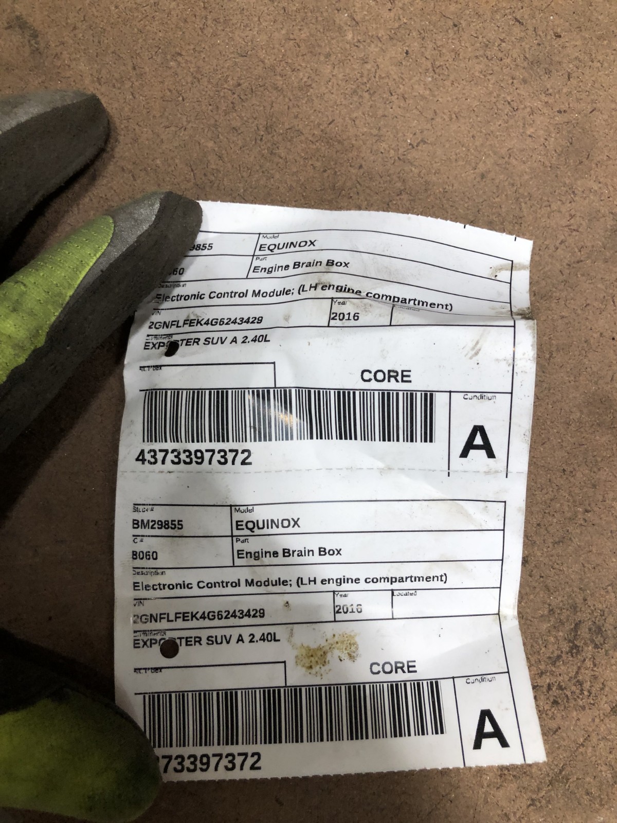 2013-2016 Chevrolet Equinox Engine Control Module ECM 12651807 ABAV E39A