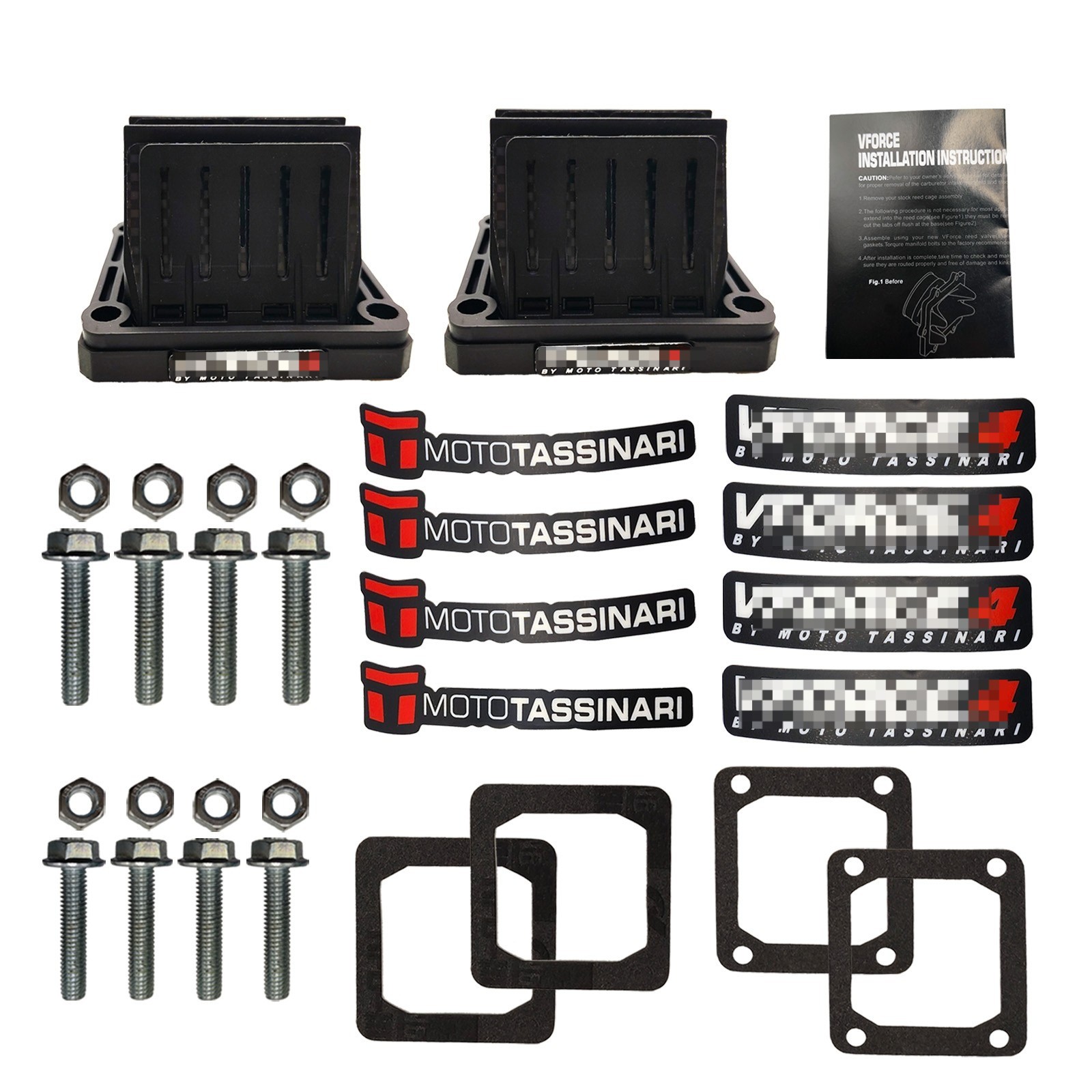 Pair Banshee V Force 4 Reeds Cages VForce For Yamaha YFZ350 reed valve V4144-2