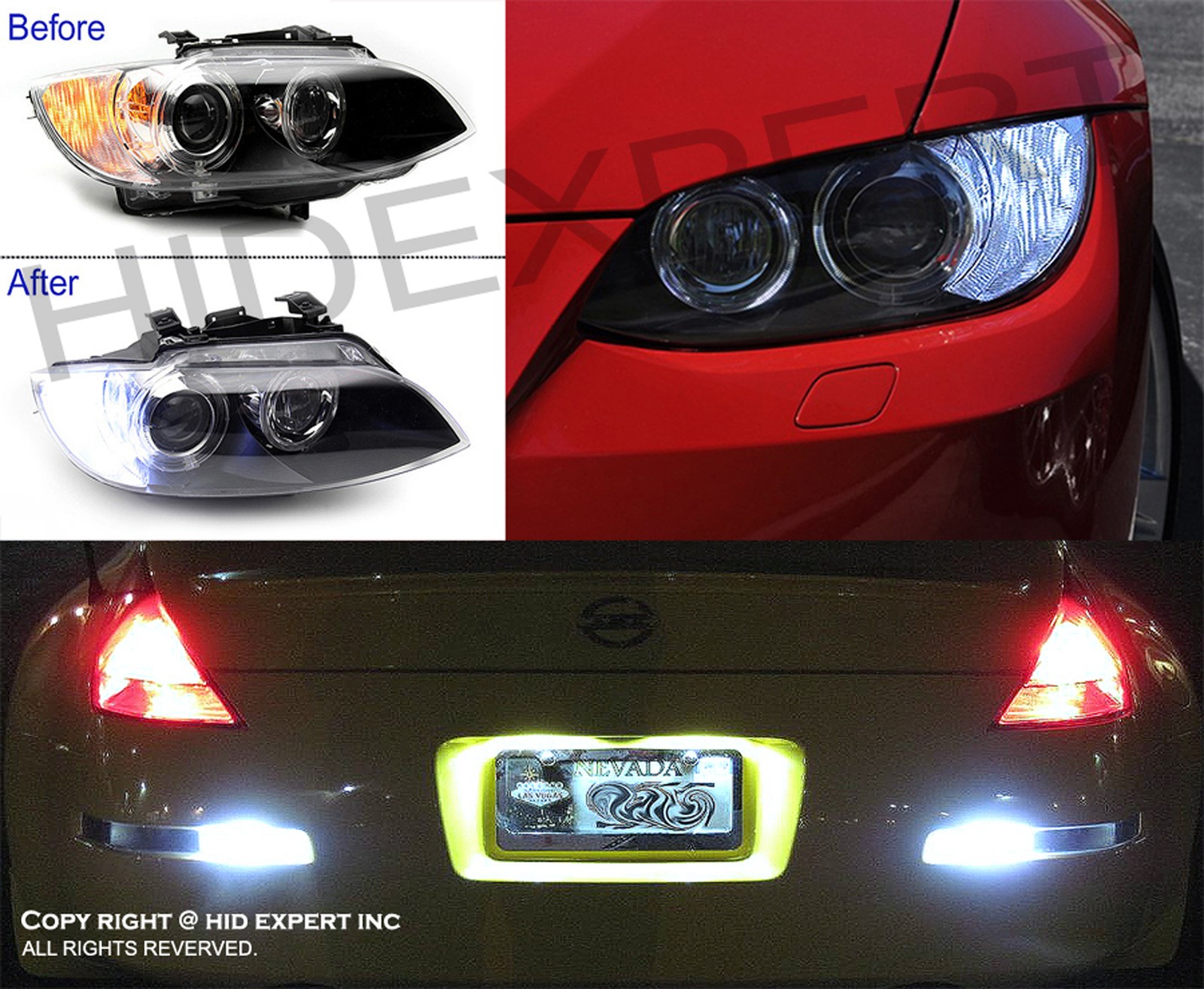 ICBEAMER 2 pc 3157 7.5W LED Super White Backup Replace OEM Light Bulb Lamp J802