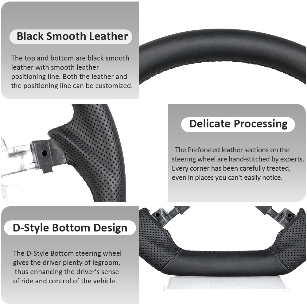 Full Black Leather Sport Fit for Toyota Camry 2007-2011 Highlander 2008-2013