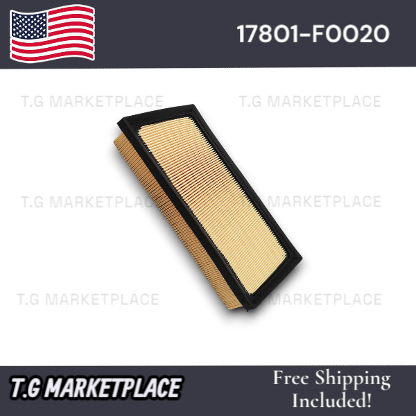 PREMIUM Engine Air Filter for 2018- 2023 TOYOTA CAMRY HYBRID REPLACE 17801-F0020