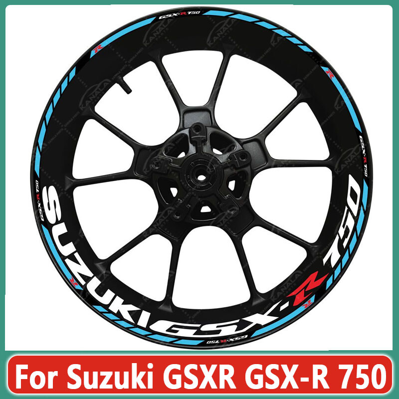 For Suzuki GSXR GSX-R 750 Wheel Hub Rim Decorative Decal Reflective Sticker