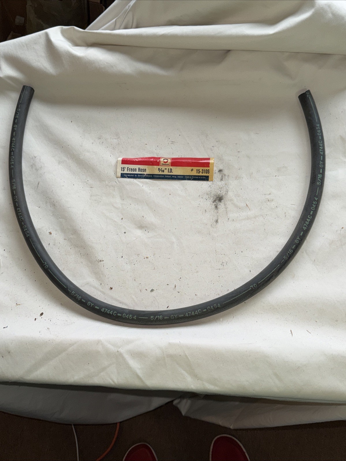 Genuine New OEM GM Delco 15-3106 Bulk 5/16”Freon Hose Approximately 38”
