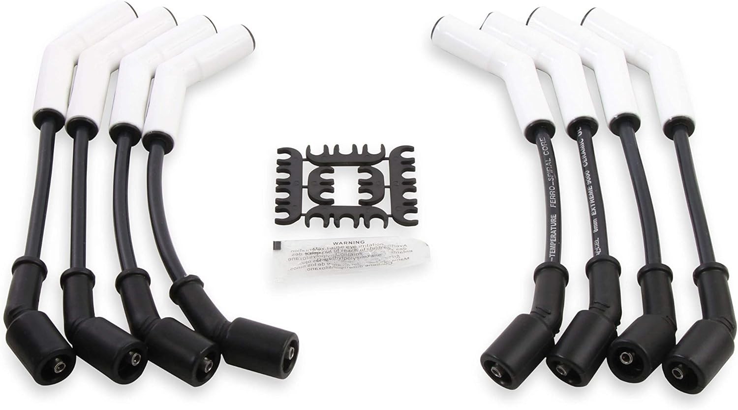 9070C Ceramic Boot Spark Plug Wires Set For GM Chevy 4.8L 5.3L 6.0L LS3 LS7 LT