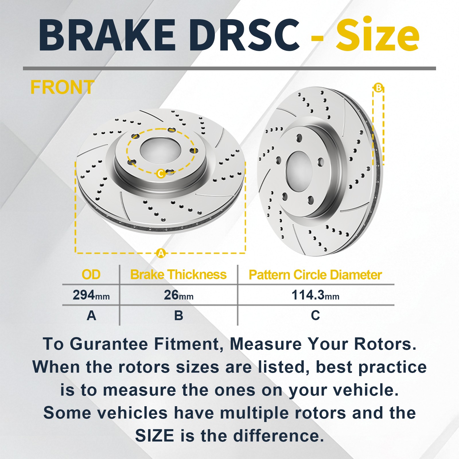 Front Rear Brake Rotors Pads fit for Dodge Avenger 2008-2014 Drilled Slotted