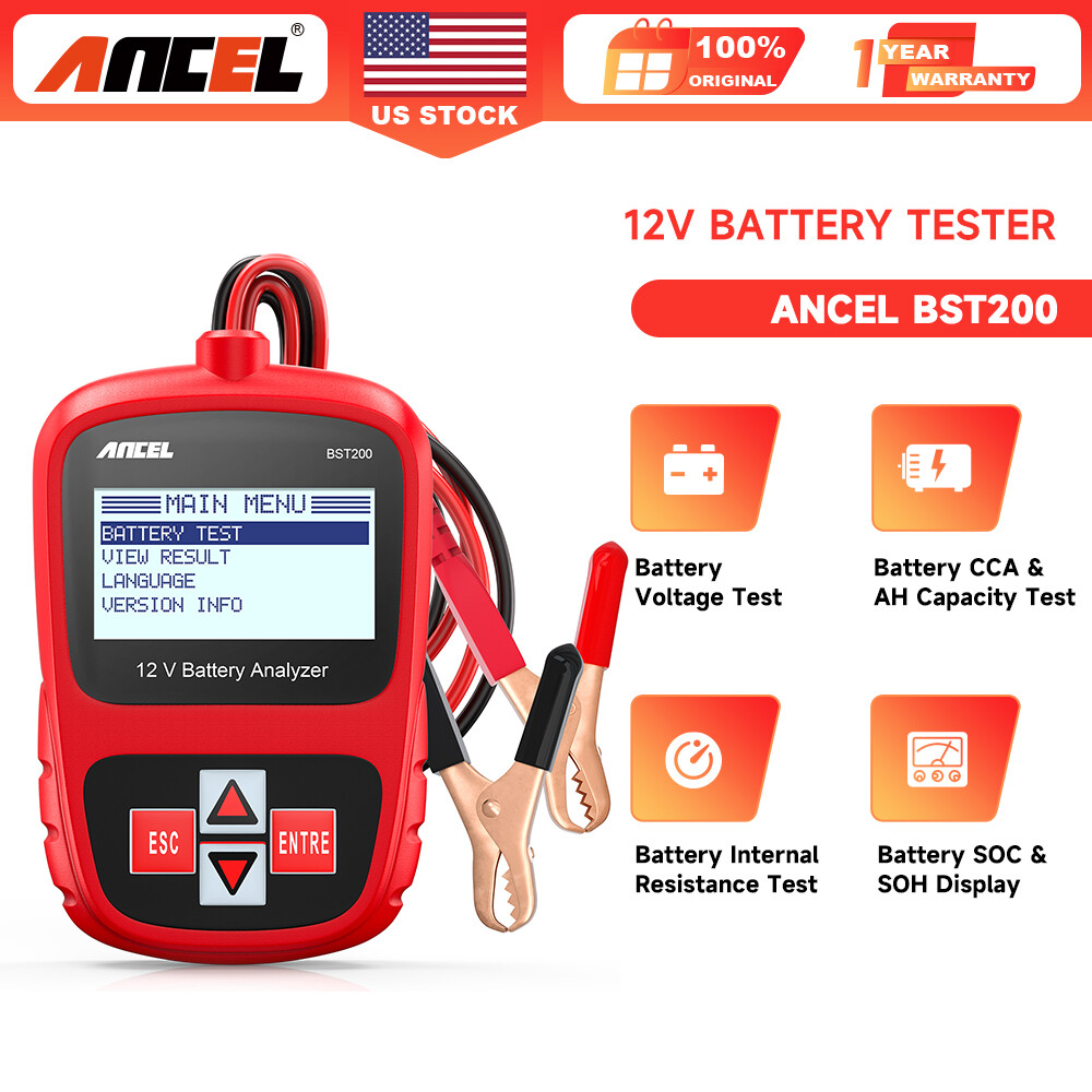 ANCEL BST200 Car Battery Tester Bad Cell Load Test Digital Analyzer Tester Tool