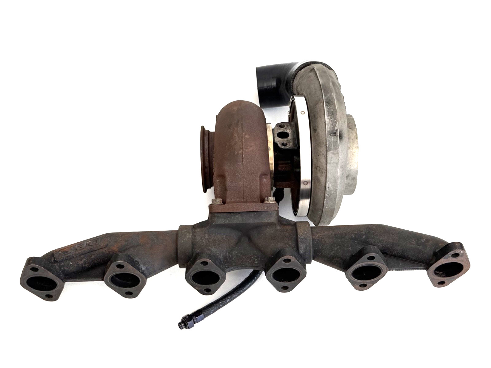 BorgWarner S400SX3 Turbo & DPS T-4 3 Piece Manifold Cummins 24v 5.9L 6.7L Diesel