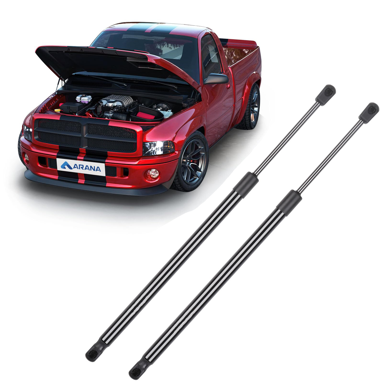 Front Hood Lift Supports D97018 for Ram 4500 2011 2012 2013 2014 2015 2016 2017