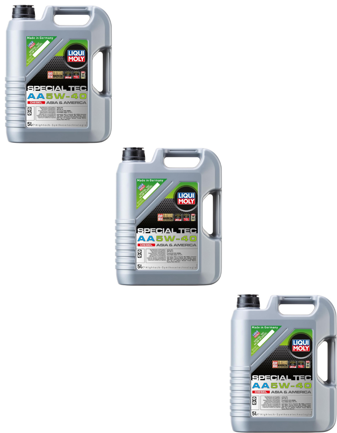 Pack of 3 LIQUI MOLY 20426 Special Tec AA 5W-40 Diesel; 5 Liter (No import fee)