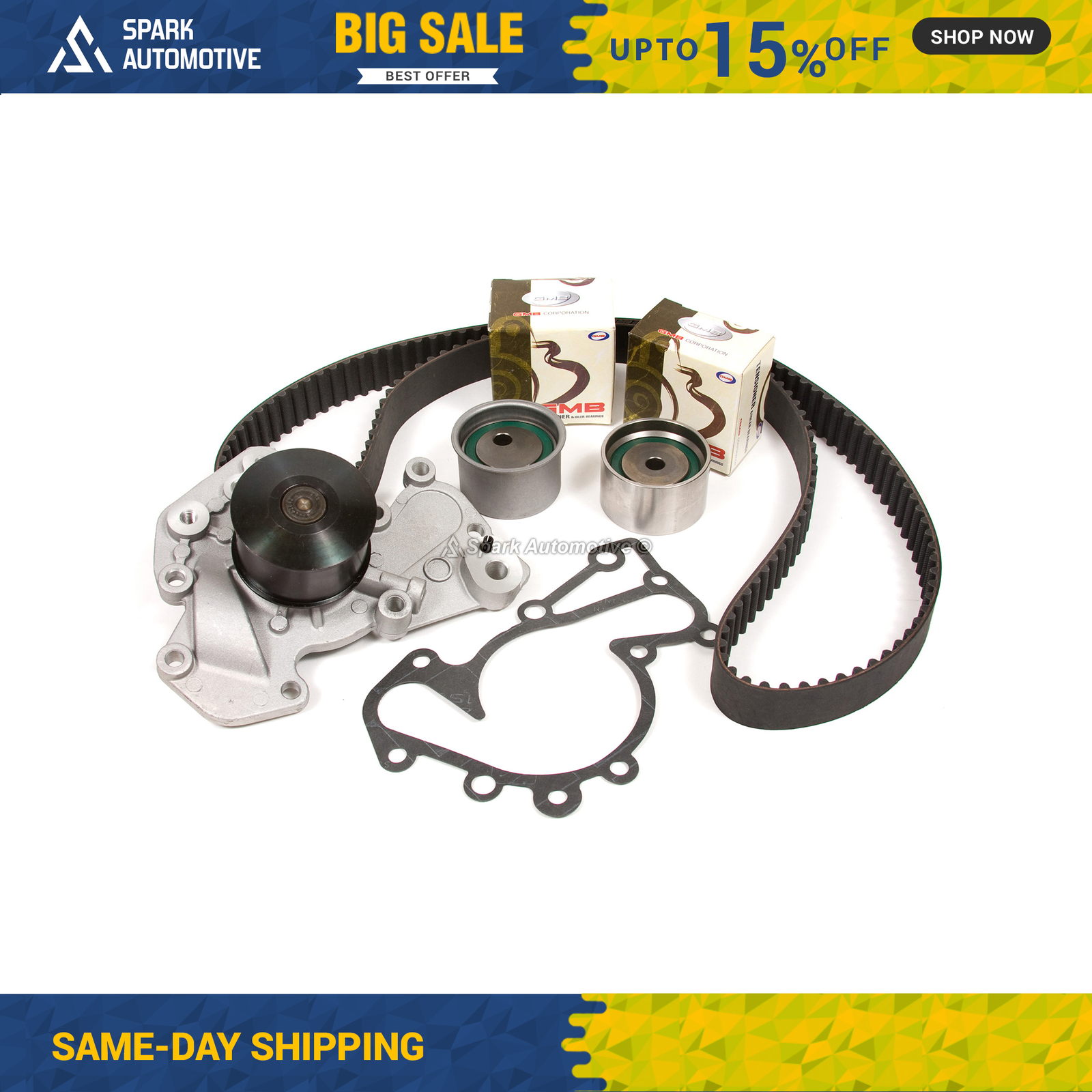 Timing Belt Kit Water Pump Fit 01-10 2.5L 2.7L Kia Huyndai G6BV G6BA