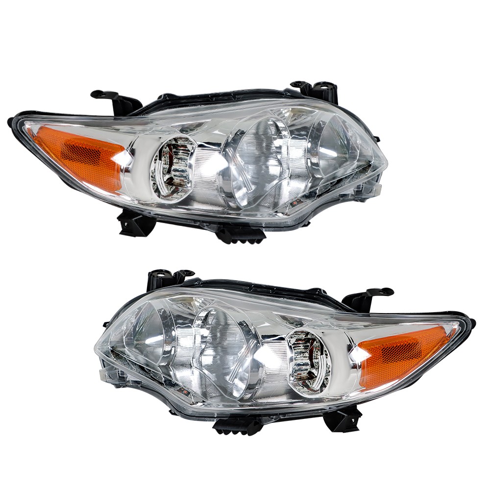 Labwork Left&Right Headlights For 2011-2013 Toyota Corolla Headlamps Replacement