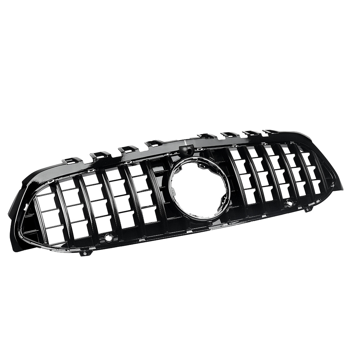 Gloss Black Front Grille W/Mirror Star For Benz A-Class W177 A200 A220 2019-2022