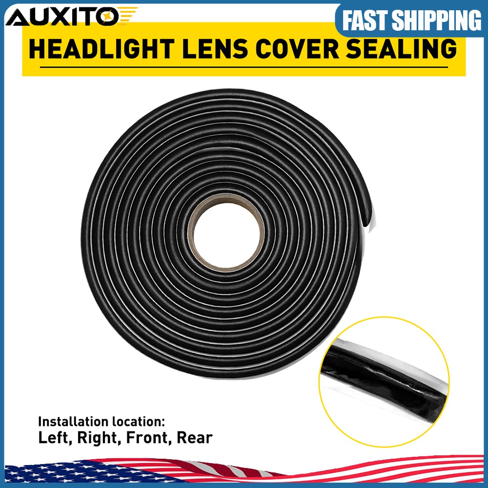 13ft 4m Rubber Headlight Door LED Sealant Retrofit Reseal Strip Roll Universal
