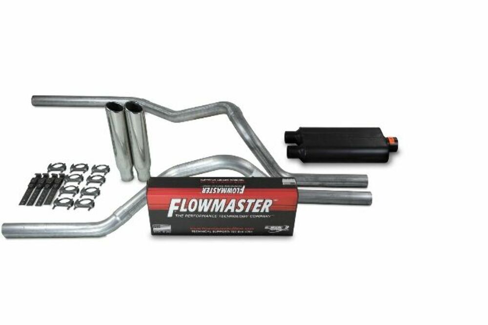 Chevy GMC 1500 19-25 2.5″ Dual Exhaust Kits Flowmaster 50 Series Clamp on Tip