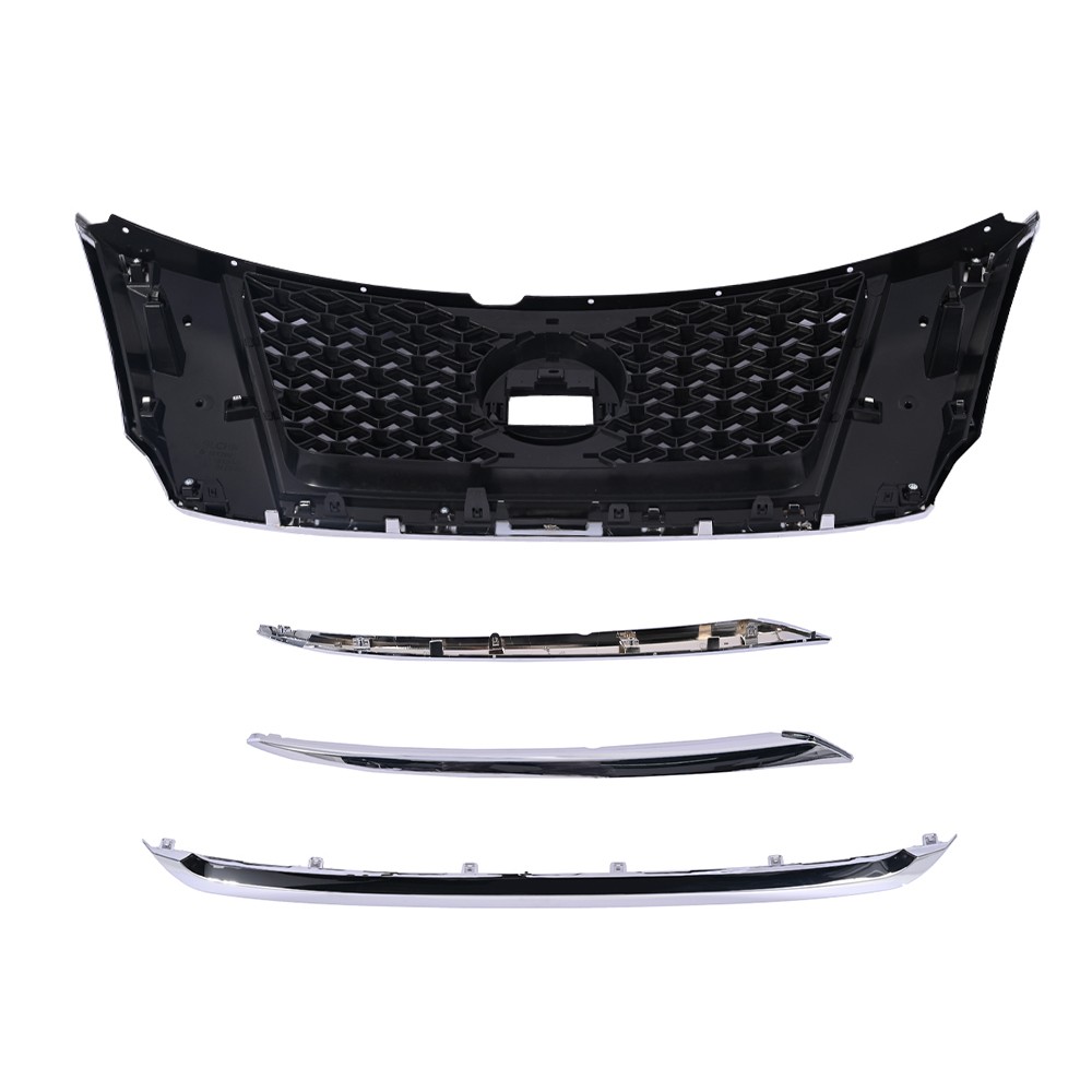 For 2013-2016 Nissan Pathfinder Front Chrome Grille Bumper Trim Assembly