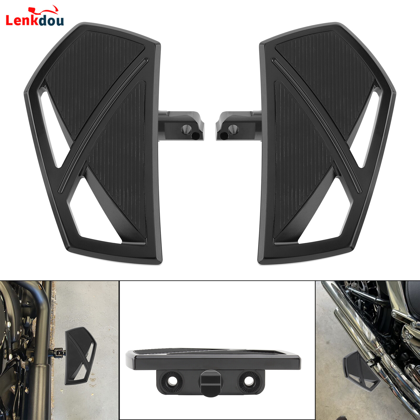 Passenger Foot Peg Floorboards For Harley Softail Low Rider Fat Bob 2018-2023 UP