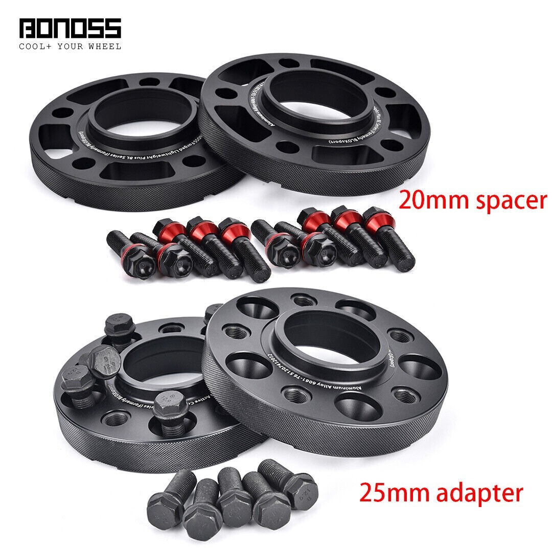 4x20mm+25mm BONOSS Black Hubcentric Wheel Spacers for BMW X6 M F96