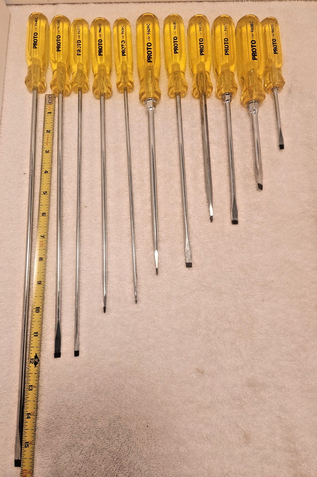 New Old Stock NOS Proto Screwdriver Set Black Tip Professional Grade Tools U.S.A