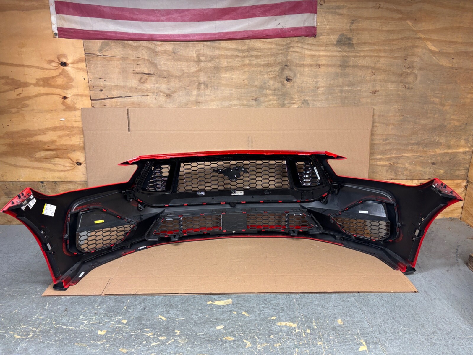OEM Take Off 2024-2025 Ford Mustang GT S650 Front Bumper Cover RACE RED