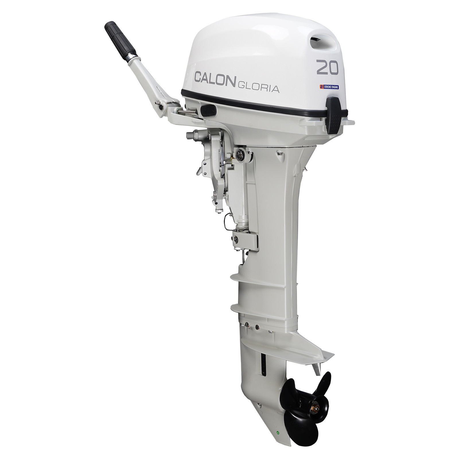 CALON T20BL 20HP 2-Stroke Long Shaft 22″ Tiller Manual Start FNR 24L Fuel Tank