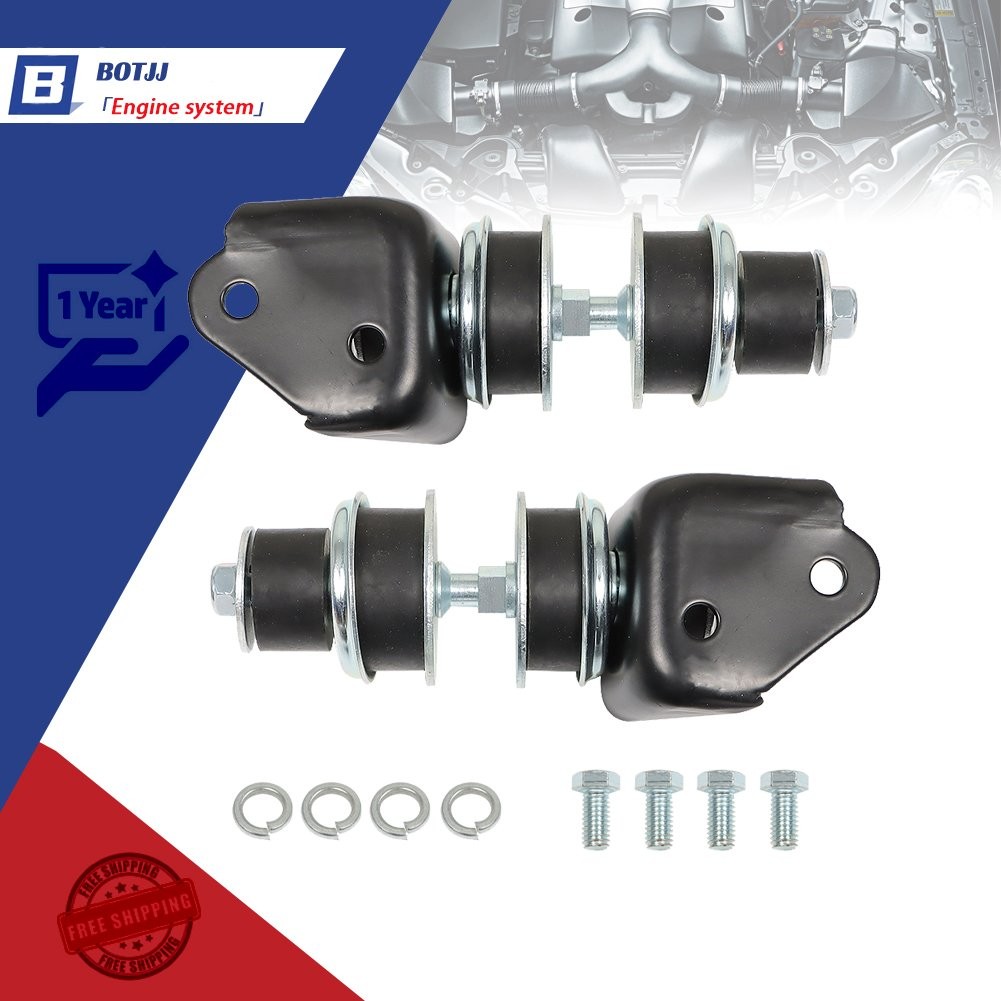 Front Engine Mount Kit with Brackets For Chevy Bel Air SBC V-8 Engines 400-6897