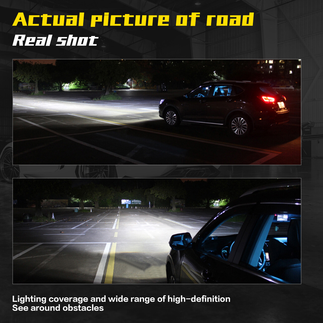 RIDROID H7 LED Headlight Bulb High Beam Or Low Beam 6000K Bulbs Bright Lamp x2